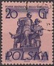 Poland 1955 Monumentos 20 GR Multicolor Scott 671